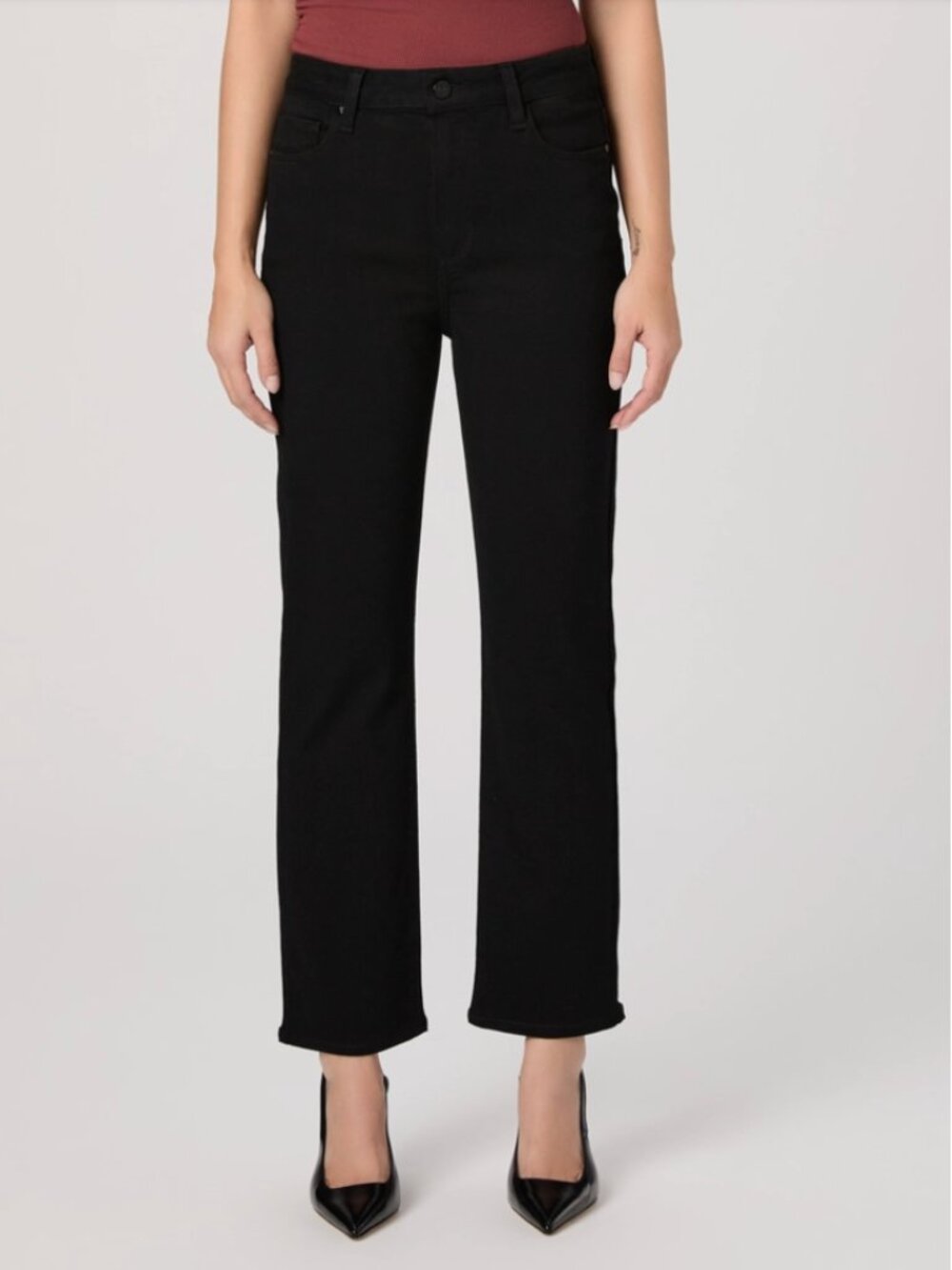 Paige Cindy Slim Jeans in Dark Magnet (Black) - Size 26 - Picture 3 of 16
